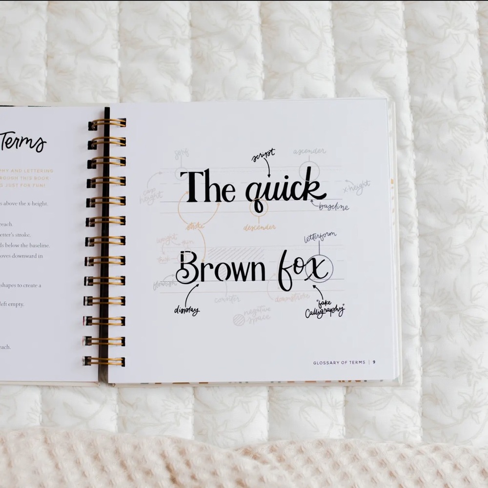 Scripture Lettering Workbook – Gold on Cream - Picture 4 of 8